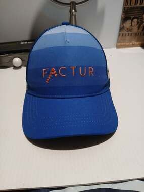 Boco Gear Factur Trucker Hat Blue Orange Adjustable Snapback